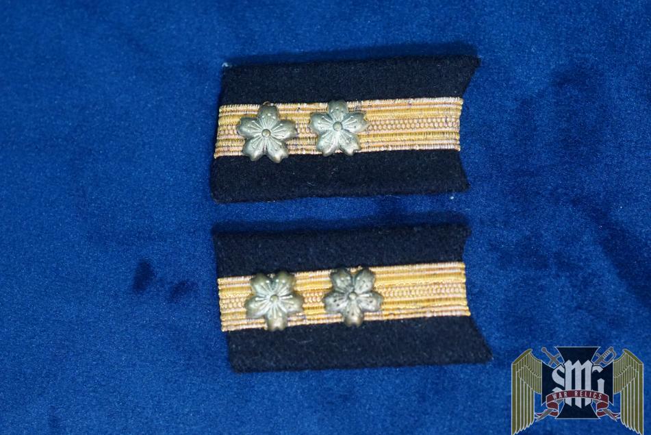 WW2 Japanese Navy Officer Collar Tabs Lieutenant Junior