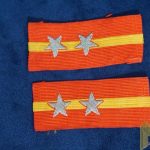 WWII Japanese Army Sergeant Collar Tab pair