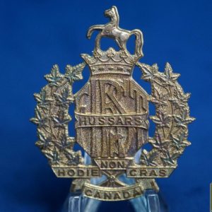 Canadian First Hussars Silver stamped Medal