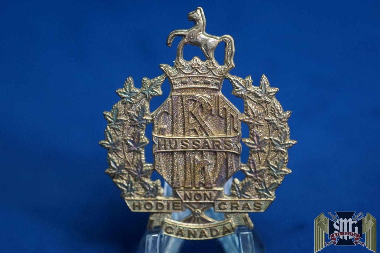 Canadian First Hussars Silver stamped Medal