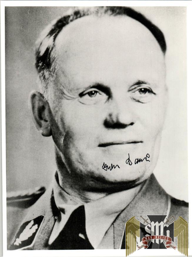 Hans Baur SS Hitler's Personal Pilot signature