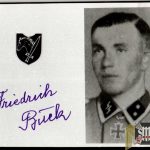 Friedrich Buck SS Knights cross Winner Signature
