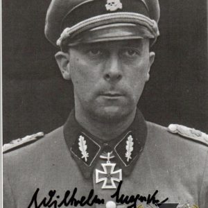 Wilhelm Mohnke SS Brigadefuhrer signature