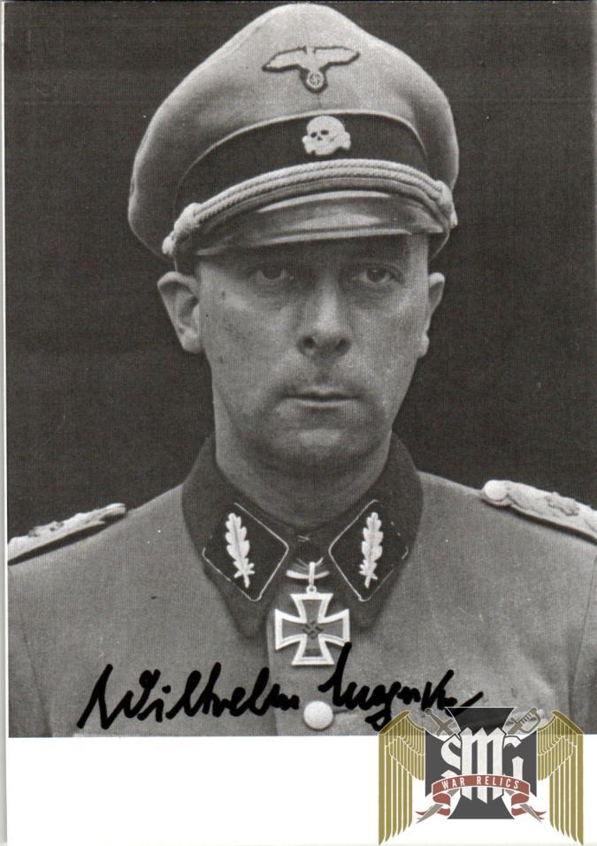 Wilhelm Mohnke SS Brigadefuhrer signature