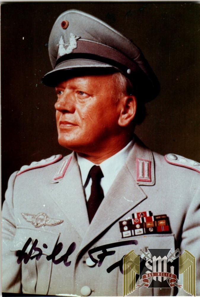 SS Panzer Ace Willi Fey signature