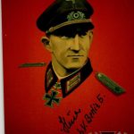 Heinz Heuer signature Knights cross winner
