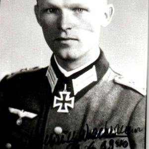 Wilhelm Walther signature Knights cross winner