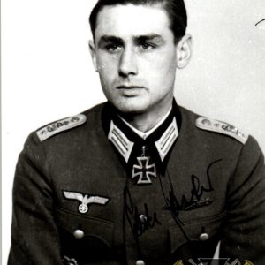 Helmuth Spaeter signature Knights cross winner