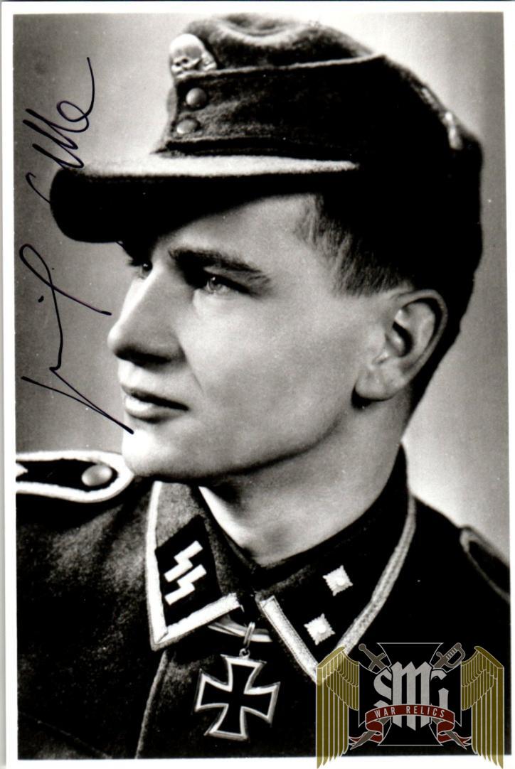 Heinrich Gottke ss Signature (x2) Knights cross winner