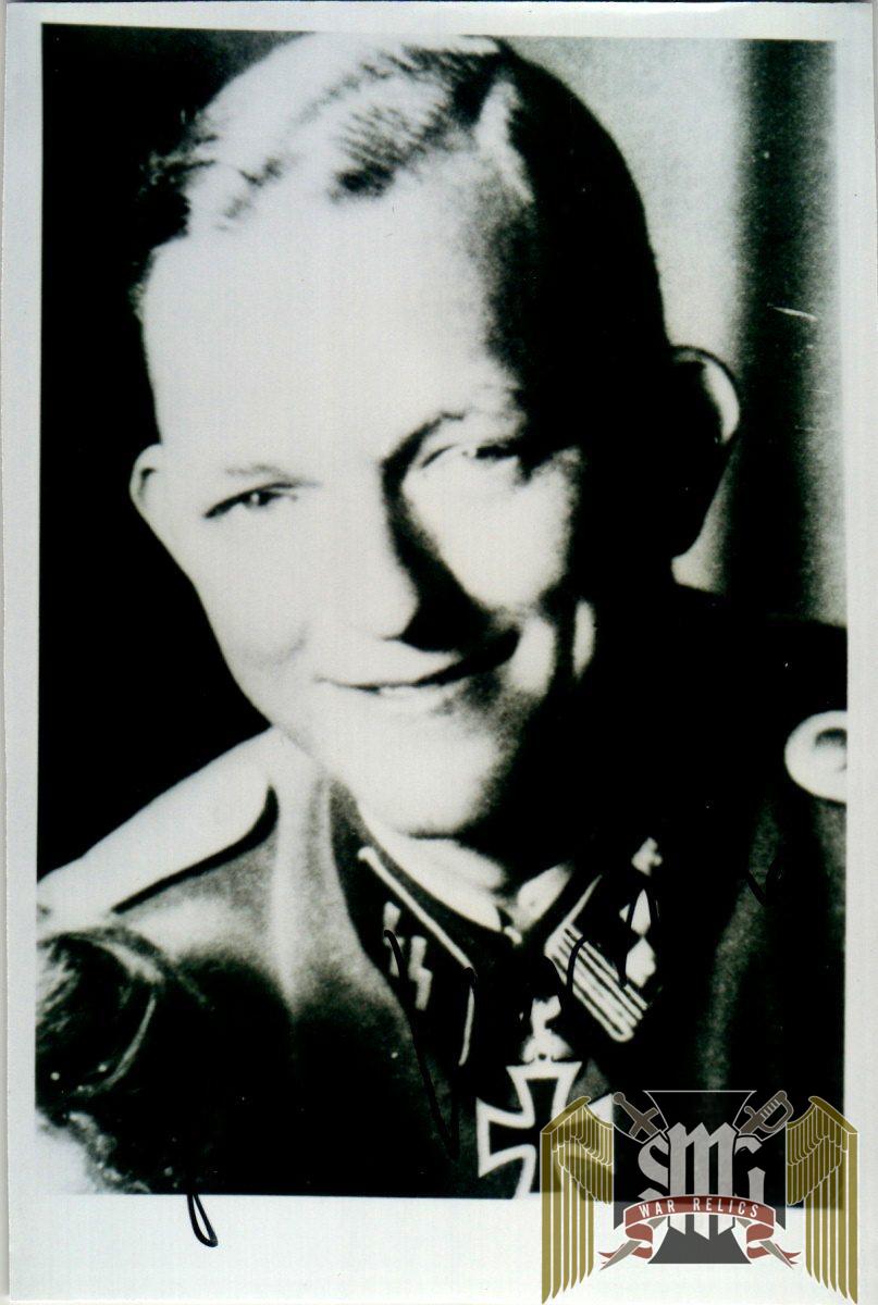 Heinz Jurgens ss signature Knights cross winner