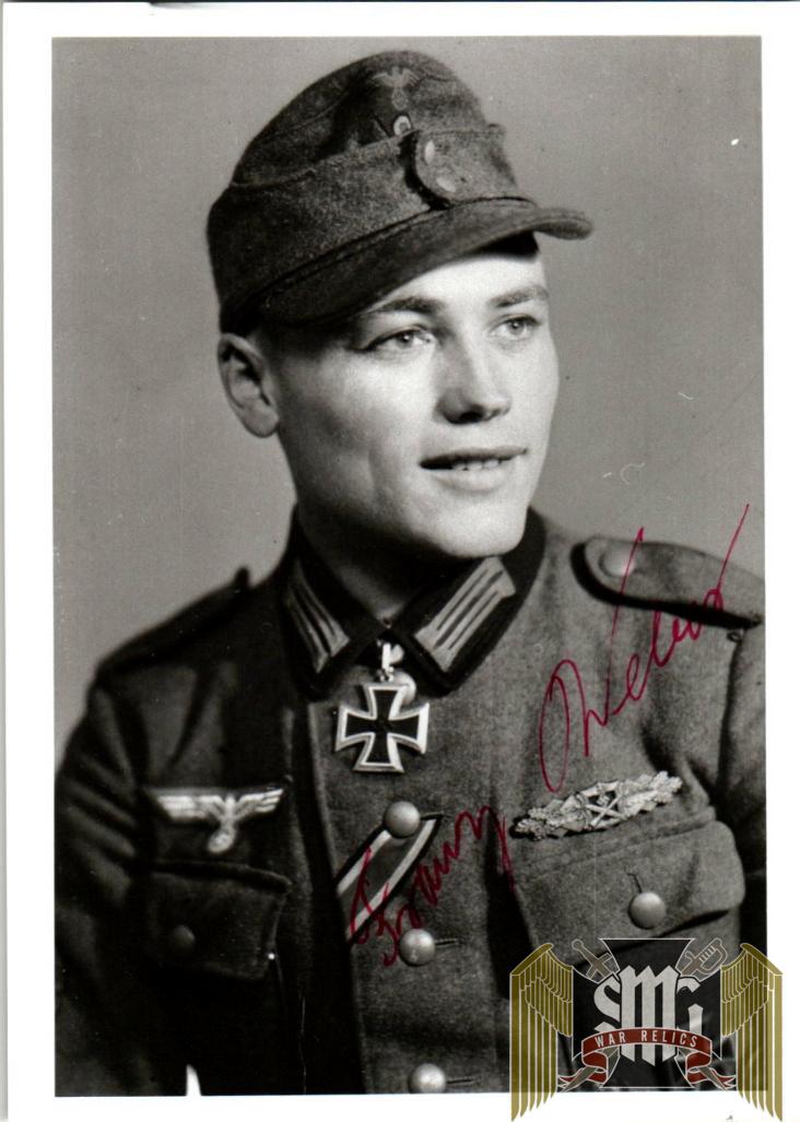 Franz weber Knights cross winner Jager signature