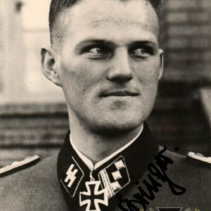 Heinrich Springer Knights Cross winner Signature SS LAH