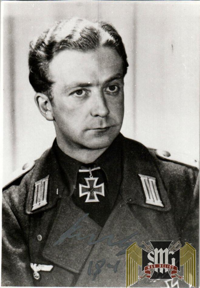 Wolfram Kertz Knights Cross winner Signature