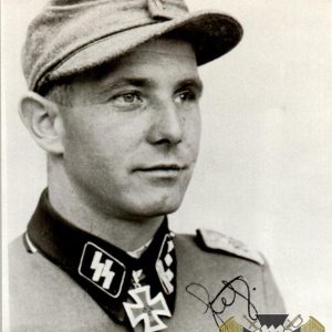 Paul Guhl SS Panzer Grenadier Knights Cross Signature