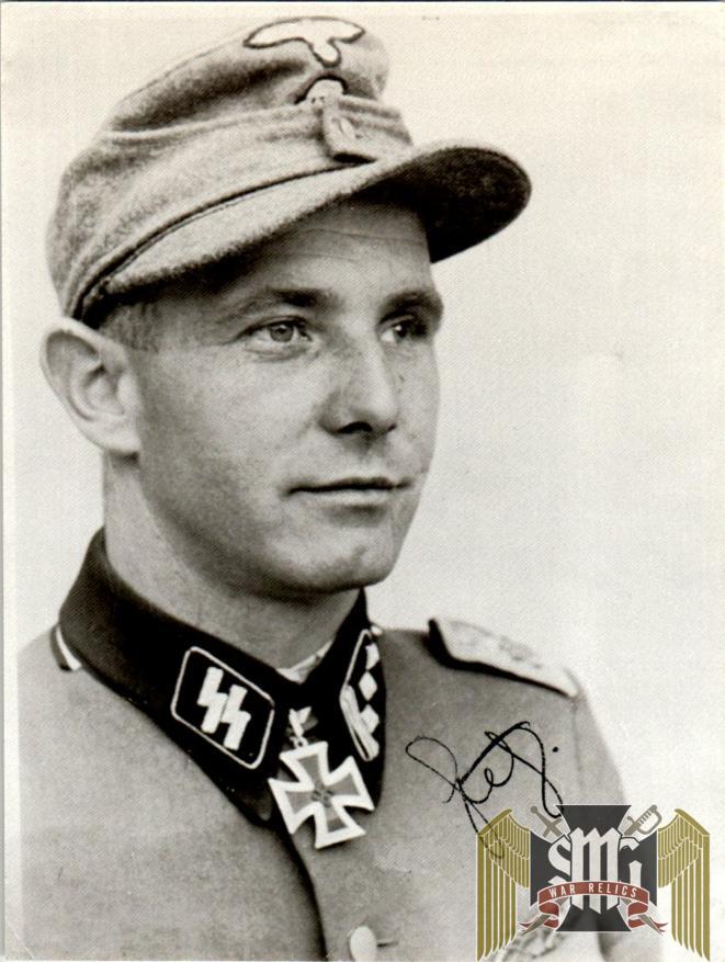 Paul Guhl SS Panzer Grenadier Knights Cross Signature