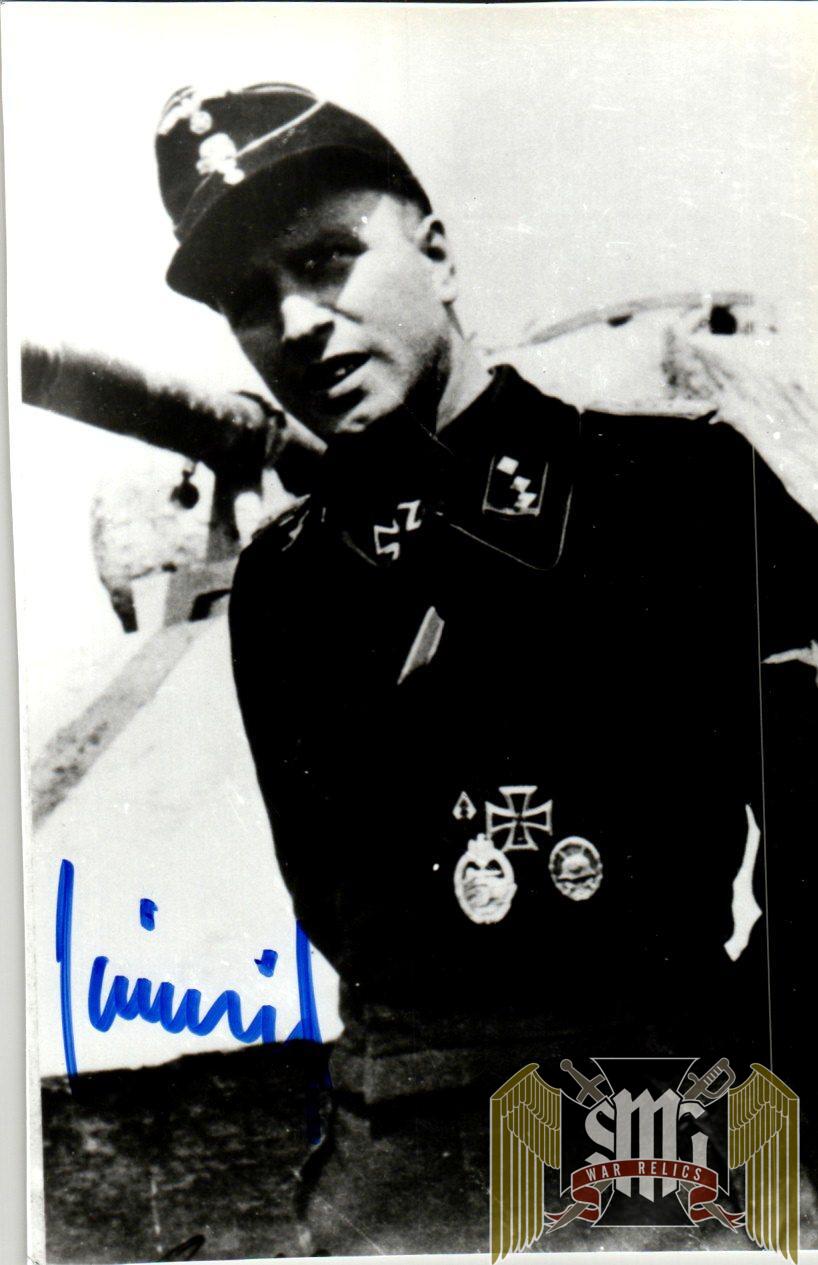 Karl Nikolussi SS Knights Cross signature