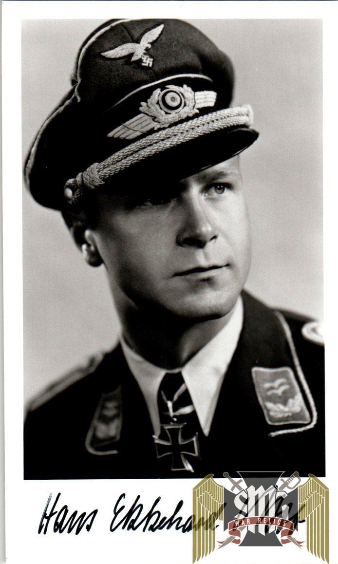 Hans-Ekkehard Bob Jagdgeschwader 54 (59 Victories, Rammed 1 Bomber!)Knights cross signature