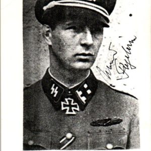 Waldemar Fegelein SS Knights Cross winner Signature