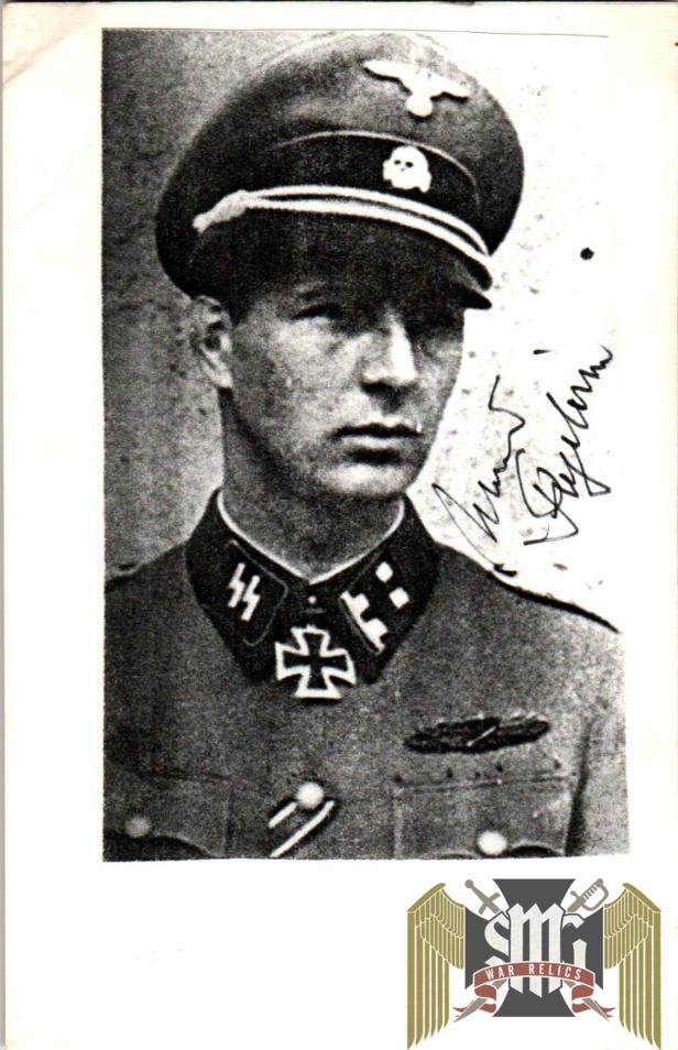 Waldemar Fegelein SS Knights Cross winner Signature