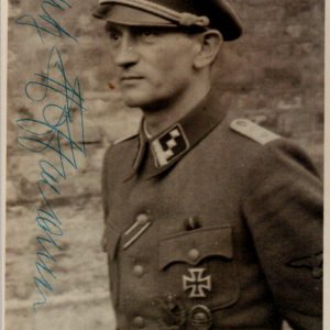 Ludwig Hoffmann SS Knights Cross winner Signature