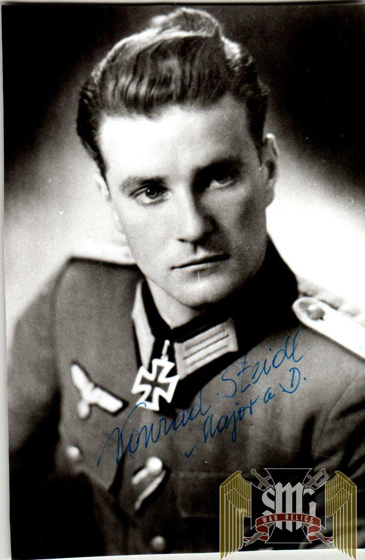 Konrad Steidl Knights Cross winner Signature