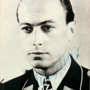 Helmuth Hauser Luftwaffe Knights cross winner signature
