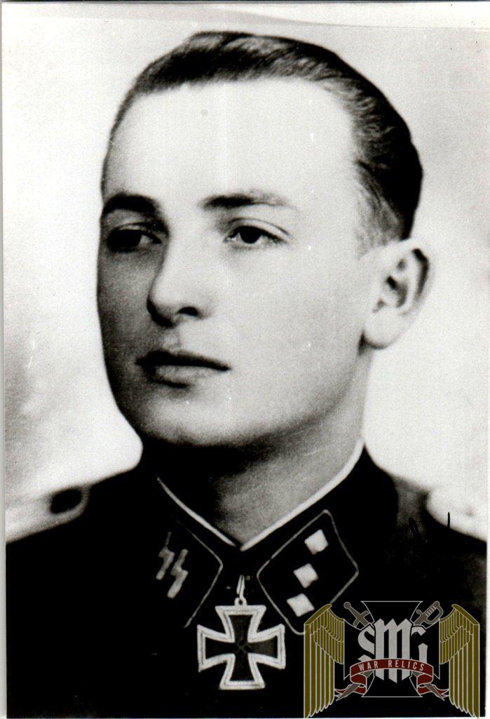 Oskar Schäfer SS Panzer knights cross Signature