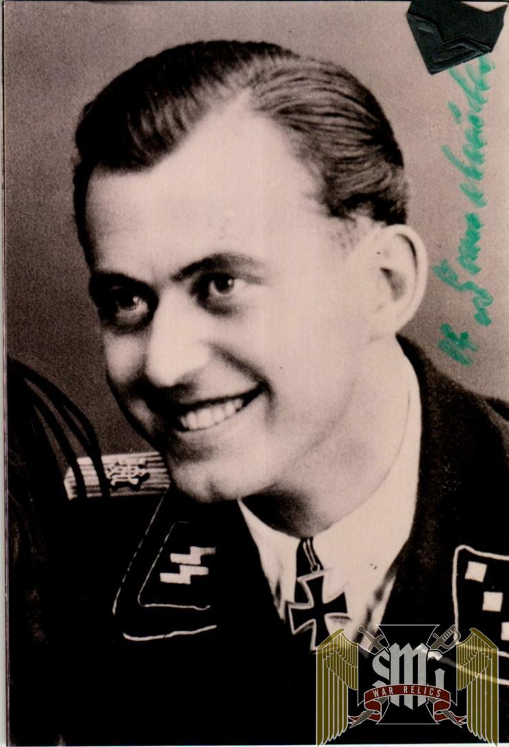 Kurt Sametreiter SS Panzer LAH knights cross Signature
