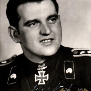 Ludwig Neigl Zugfuhrer Panzer Knights cross Signature