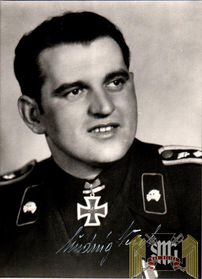 Ludwig Neigl Zugfuhrer Panzer Knights cross Signature