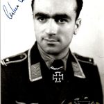 Carlos Nugent luftwaffe Bordfunker Knights Cross signature (x2)