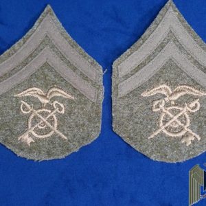 WW1 US Army Quartermaster Corporal Rank Chevron Insignia Pair