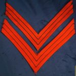 Spanish American War US Artillery Sergeant Chevron set