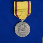 US China Service Medal W/Full wrap brooch