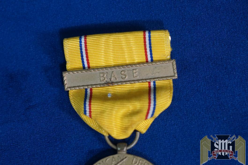 US American Defense Medal with BASE Bar