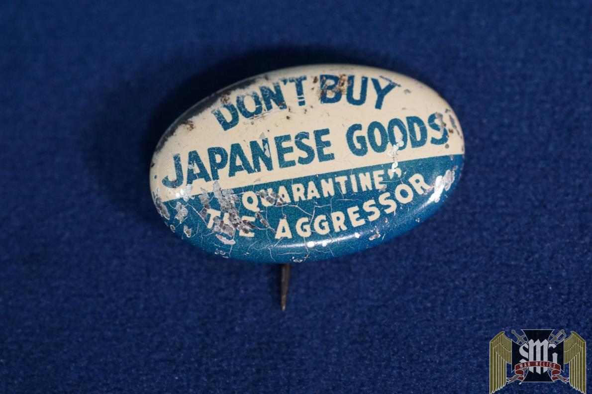 Home Front Anti Japanese pin