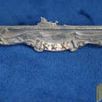 WWII USN Submarine Combat Badge in Sterling