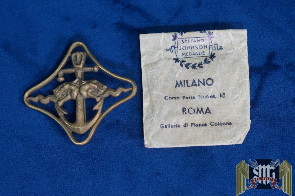 Italian Royal War Navigation Badge W/ Packet