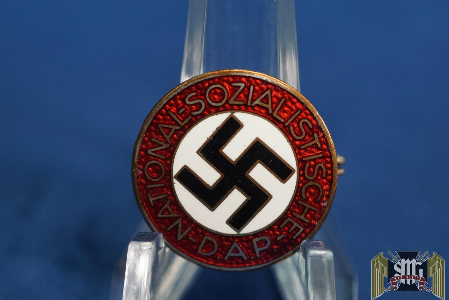 NSDAP Member Pin by M1/101 Gustav Brehmer