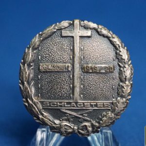 Freikorps Schlageter Shield Badge, with Grenzschutz Campaign Clasp, Variant III, by Paul Küst