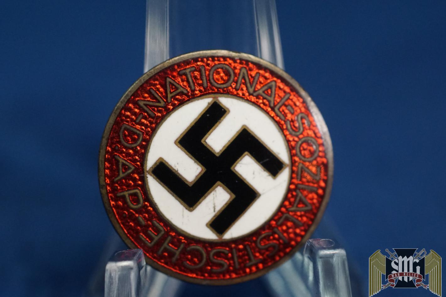 SMGP-2223 NSDAP Member Pin by M1/62 Gustav Hähl