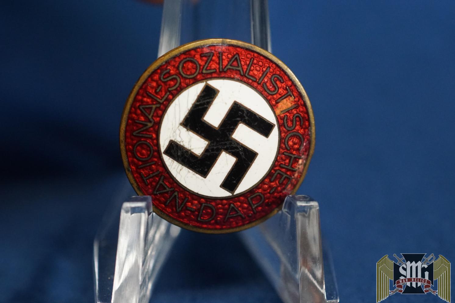 NSDAP Member Pin by M1/151 Rudolf Schanes