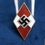Hitler Youth Cap badge by M1/128 Eugen Schmidhäussler