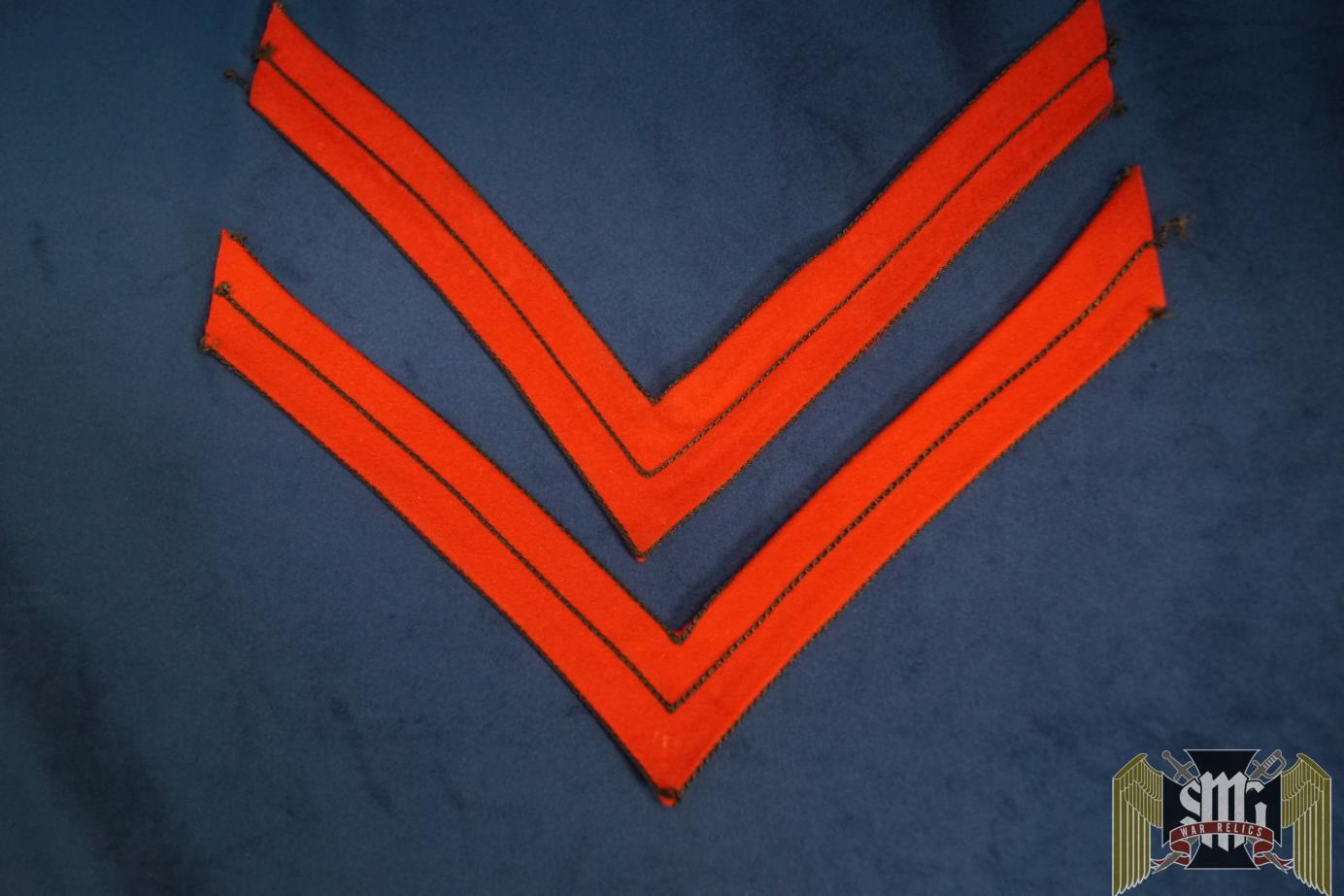 US ARMY Artillery Corporal Chevron set Span Am War