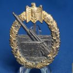 Coastal Artillery Badge in zinc by S.H.u.Co.