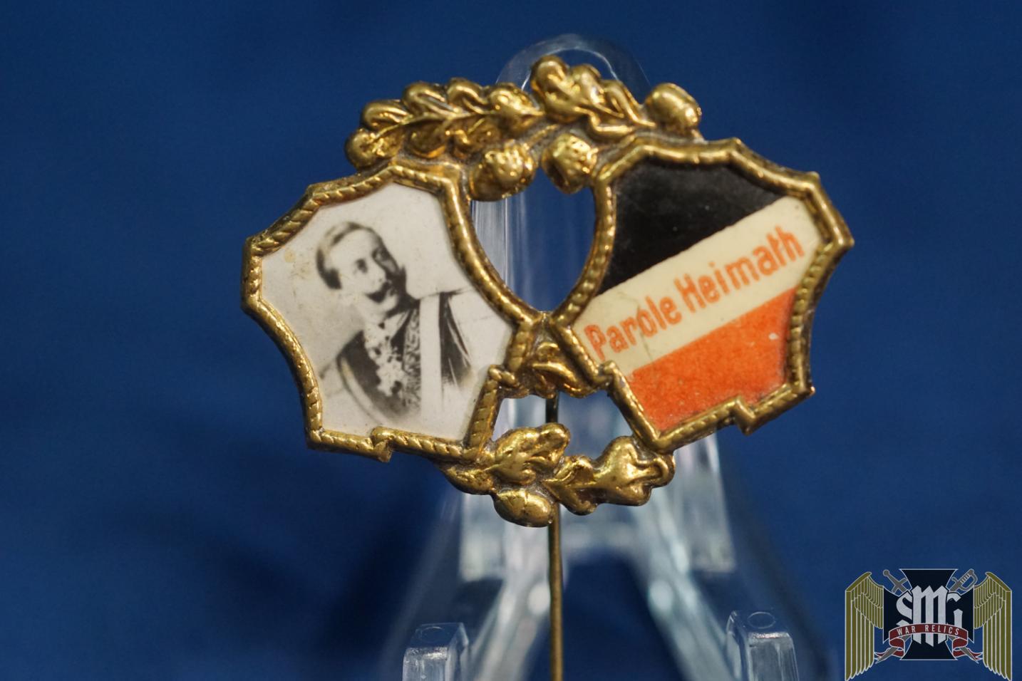 German WW1 era Patriotic stick pin "Parole Heimath"