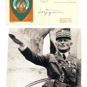 French Général Maxime Weygand Signature