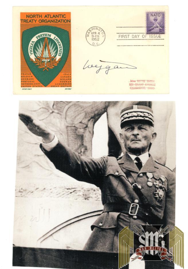 French Général Maxime Weygand Signature
