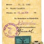 SS Ausweis for Herbert Hentschel