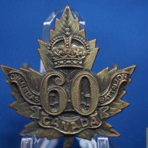WW1 Canadian 60th Infantry badge